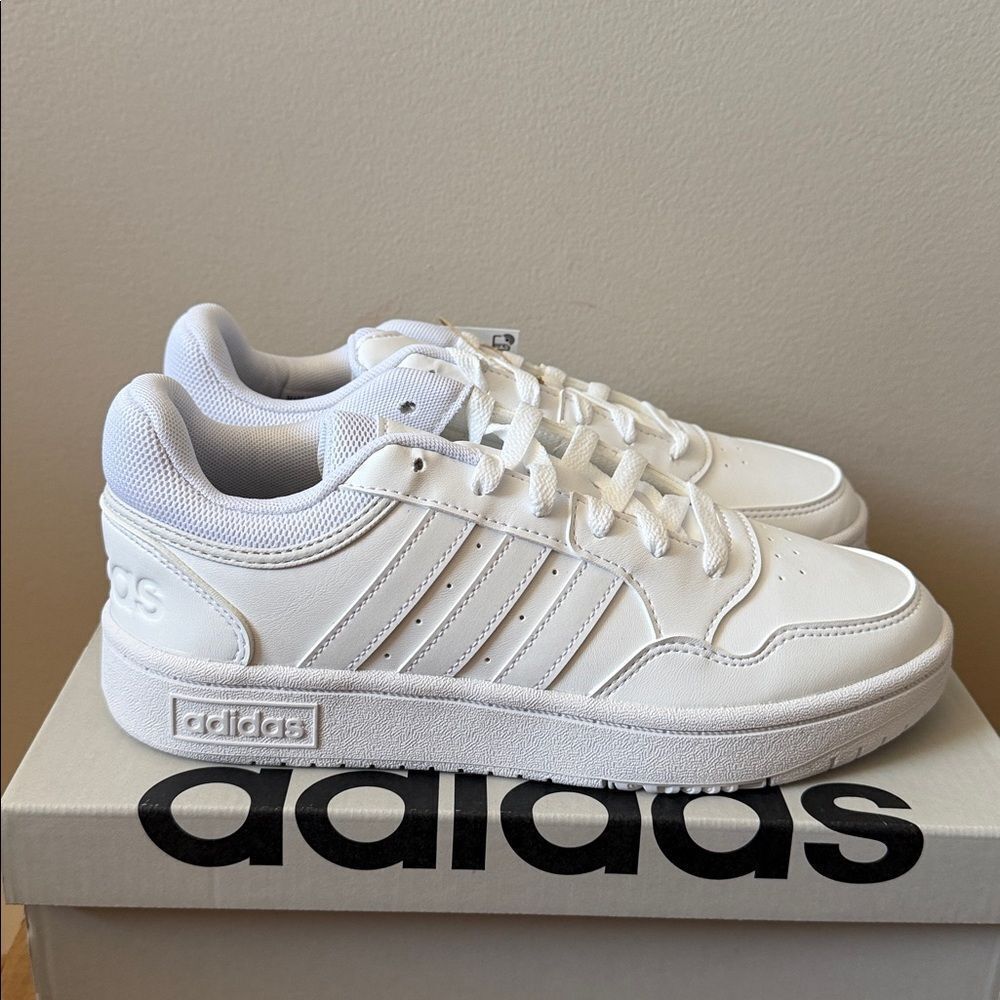 Adidas Hoops 3.0 Low White GW3036 Women’s Size 6.5